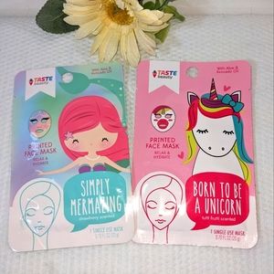 🌈 Unicorn Mermaid Face Masks NEW